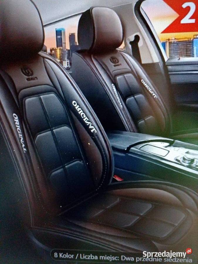 Piękne nowe pokrowce Premium skóra PUkomplet Zgierz