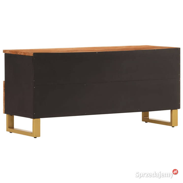 Szafka pod TV brązowoczarna 100x335x46 lite RTV Warszawa