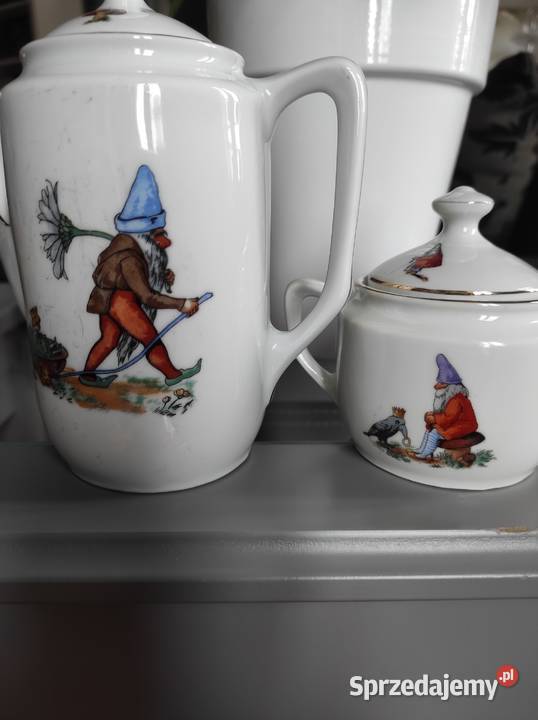 Stara porcelana dzieci elfy krasnale wróżki Ceramika i szkło Legnica