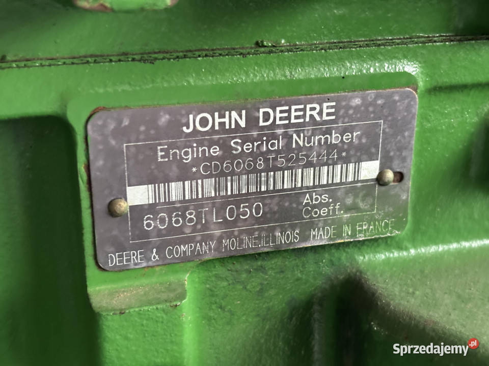 John Deere 6510 6610 Kompletny silnik 68L Jastrzębniki sprzedam