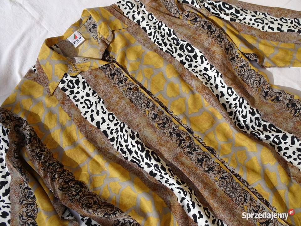 CA ECCO koszula Vintage wiskoza 44 46 48 Bluzki i koszule małopolskie Nowy Sącz