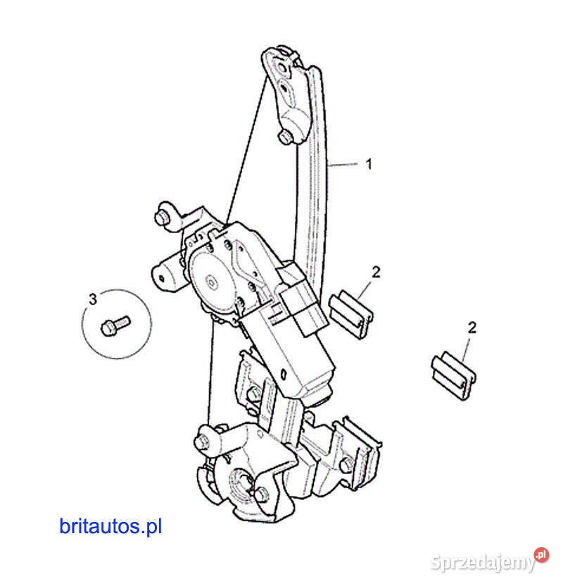 ROVER 75 MG ZT SPINKA PODNOŚNIK SZYBY ZESTAW Poznań sprzedam