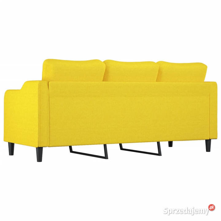 Sofa 3osobowa jasnożółta 180 tapicerowana Warszawa sprzedam