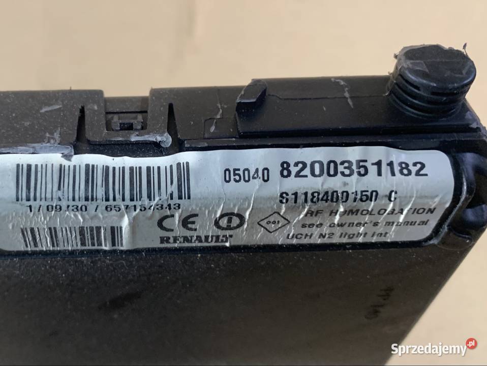 8200351182 moduł komfortu upc renault megane Rok produkcji 2008