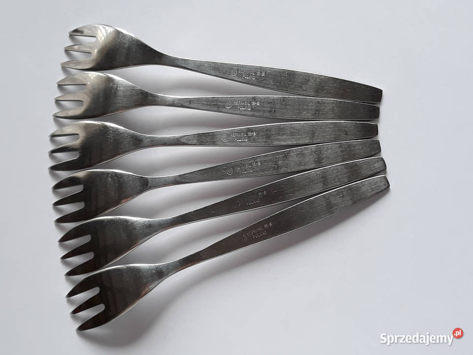 Widelczyki MARS Hefra Hefrasil sztućce PRL Sztućce