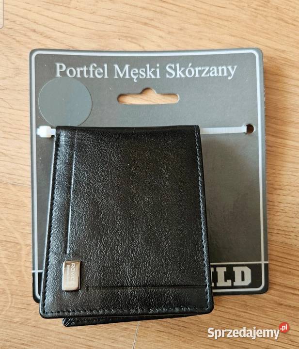 Nowy męski portfel skórzany Rovicky