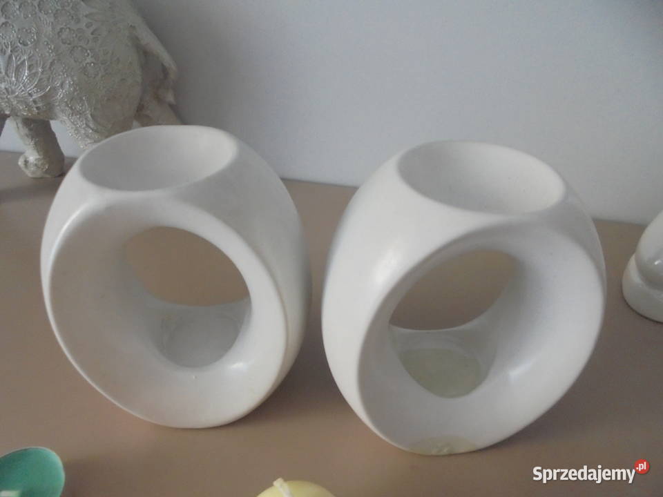 komplet dwóch świeczników szer 11 wys 13 kujawsko-pomorskie Włocławek