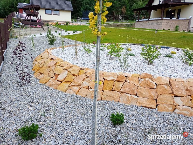 Kamień naturalny piaskowiec ogrodowy płaski na Łódź