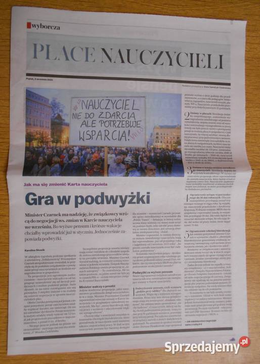 Płace nauczycieli - Gazeta Wyborcza