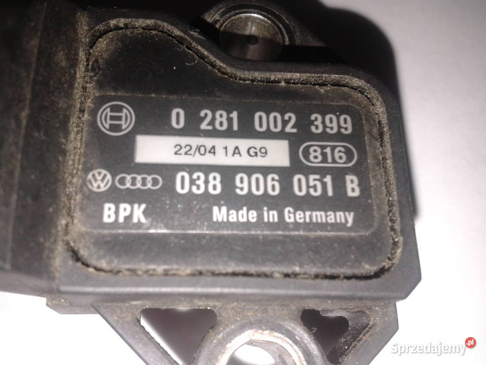 Czujnik ciśnienia doładowania MAP VW AUDI SEAT Chełm sprzedam