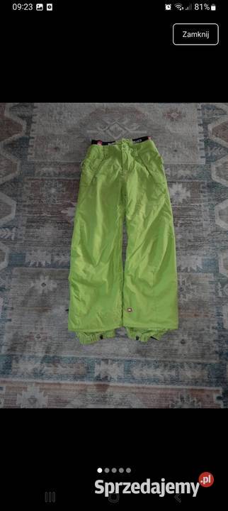 Zielone spodnie narciarskie Balice