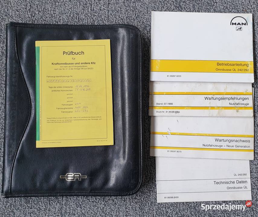 Książki serwisowe Man UEL 292 plus teczka Pozostałe Zakopane