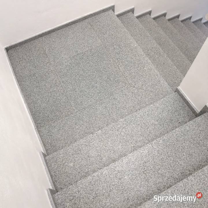 Stopień granitowy G603 Bianco Cristal szlifowany Gdynia
