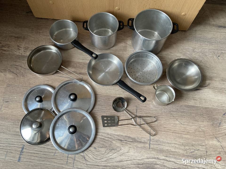 Naczynia metalowe do kuchni dzieci Warszawa sprzedam