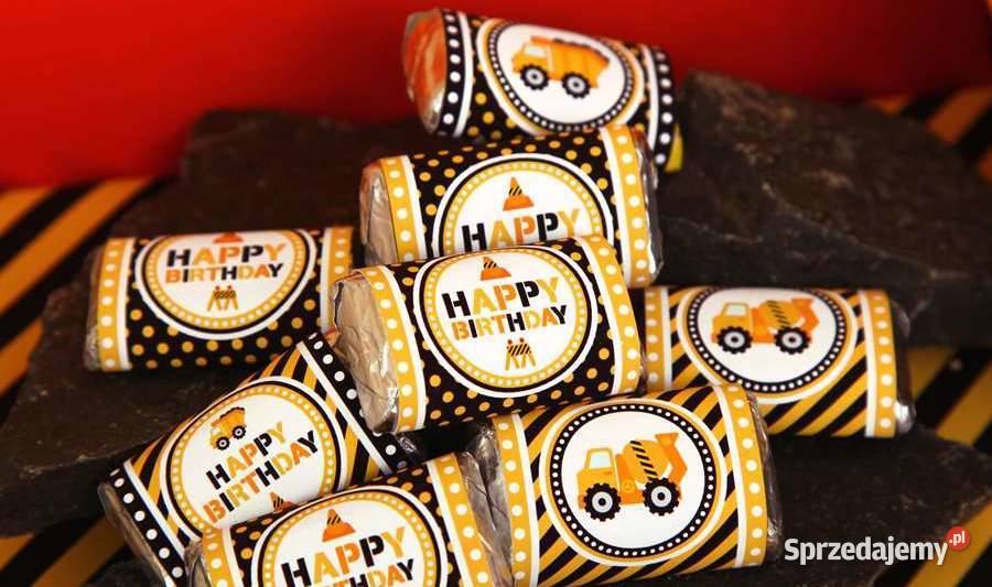 Budowa Budowniczy szablony urodziny słodki stół Poznań