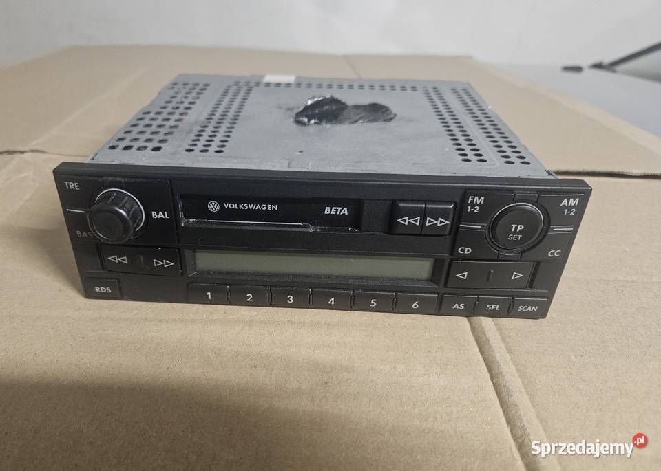 Radio VW Beta oryginal z kodem Akcesoria samochodowe Warszawa