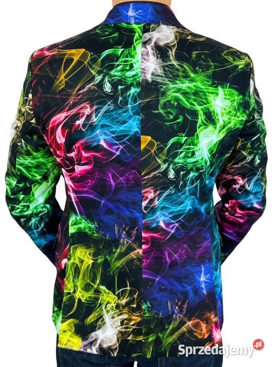 MARCO MILANO Marynarka męska C28 kolorowa dymy Ostrów Wielkopolski