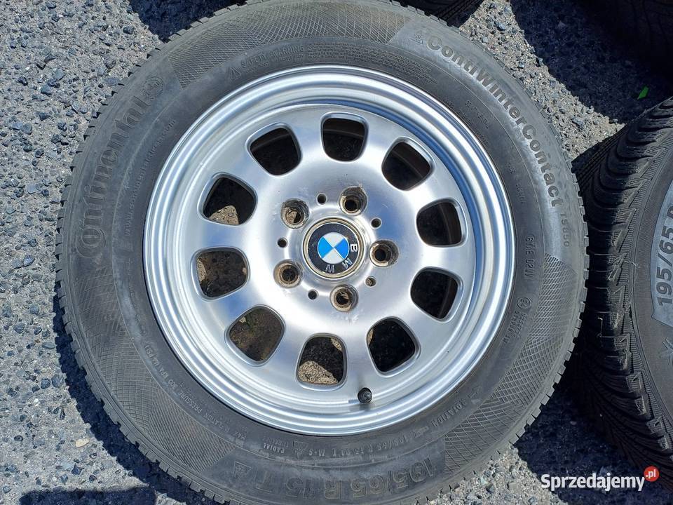 Felgi aluminiowe 15 BMW 5x120 opony zimowe 19565 Samochodowe Lubin