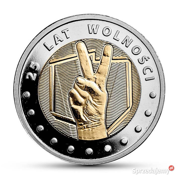 Moneta 5 25 Lat Wolności Warszawa