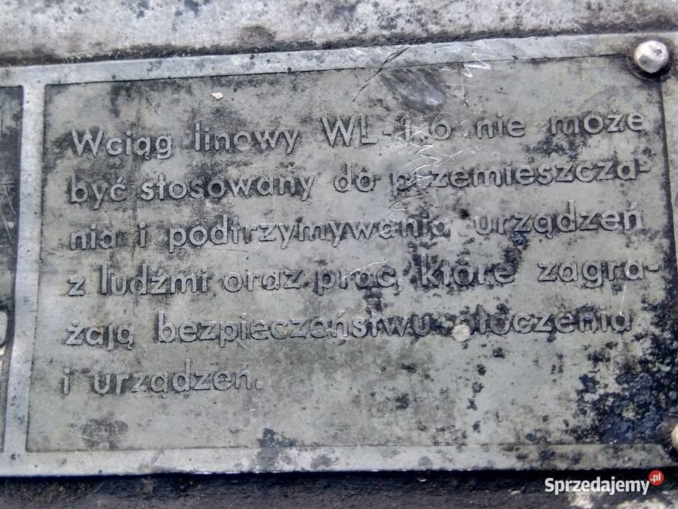 Wciągarka ręczna linowa Radomsko