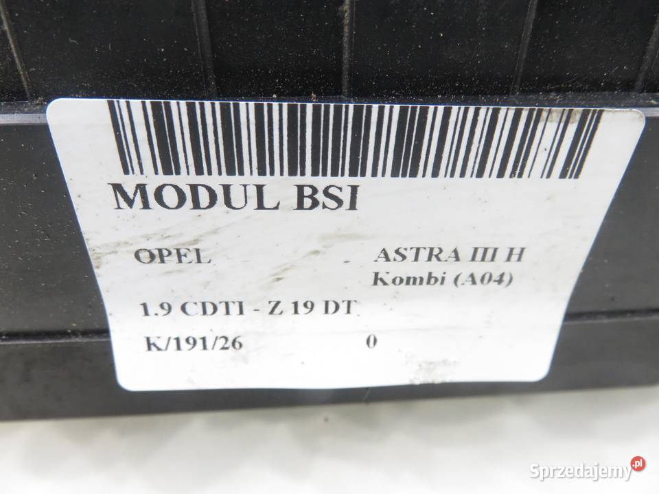 BSI OPEL ASTRA H 19 CDTI 13206748GU 5DK00866848 Skrzynki bezpieczników