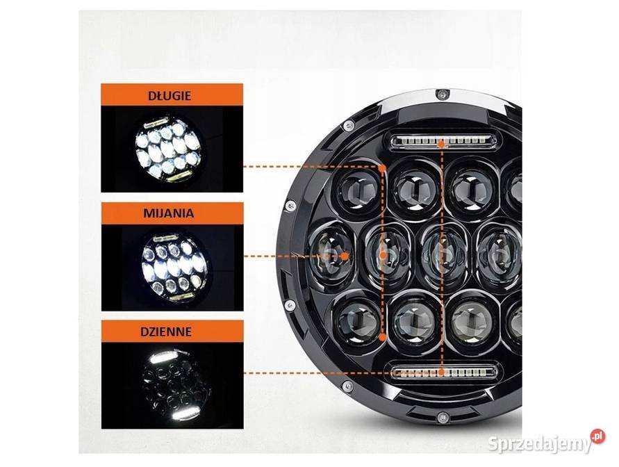 REFLEKTOR LAMPA HALOGEN WKŁAD DO MOTOCYKLA LED Sosnowiec