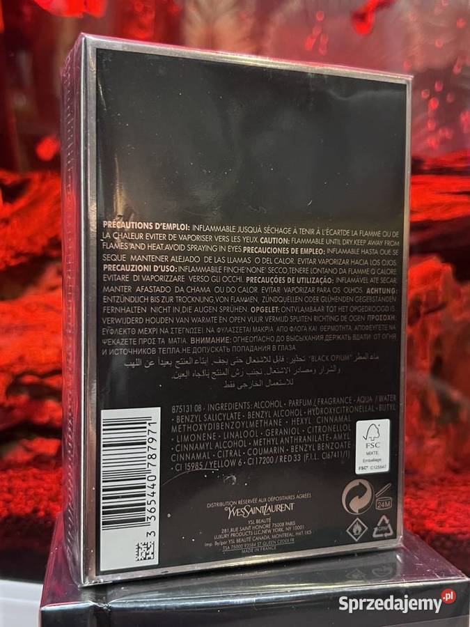 Perfumy Black Opium 90ml Yves Saint Laurent Łódź