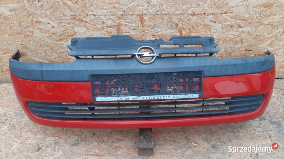 zderzak do montażu Opel Corsa C Combo czerwony