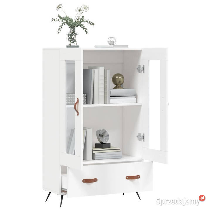 Wysoka szafka biała 695x31x115 materiał Warszawa