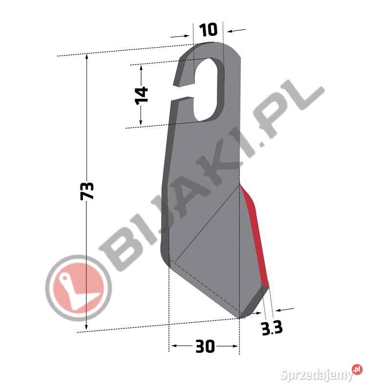 Nóż AMA63 skrzydełkowy do Amazone PH Profihopper Chmielniki