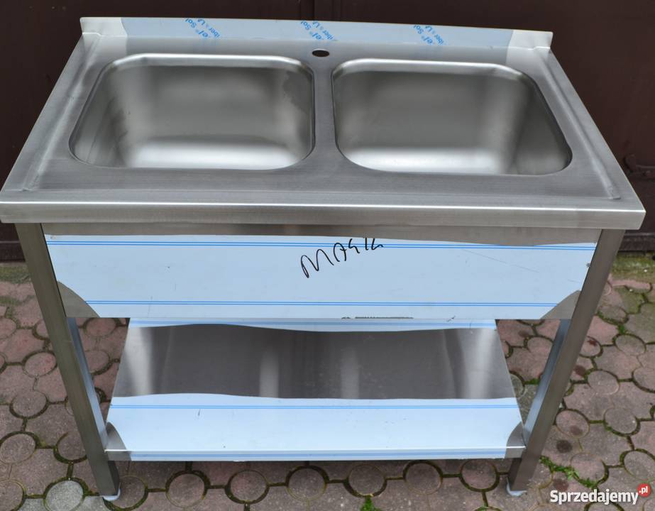 ZLEW gastronomiczny NOWY 100x60x85 dwukomorowy