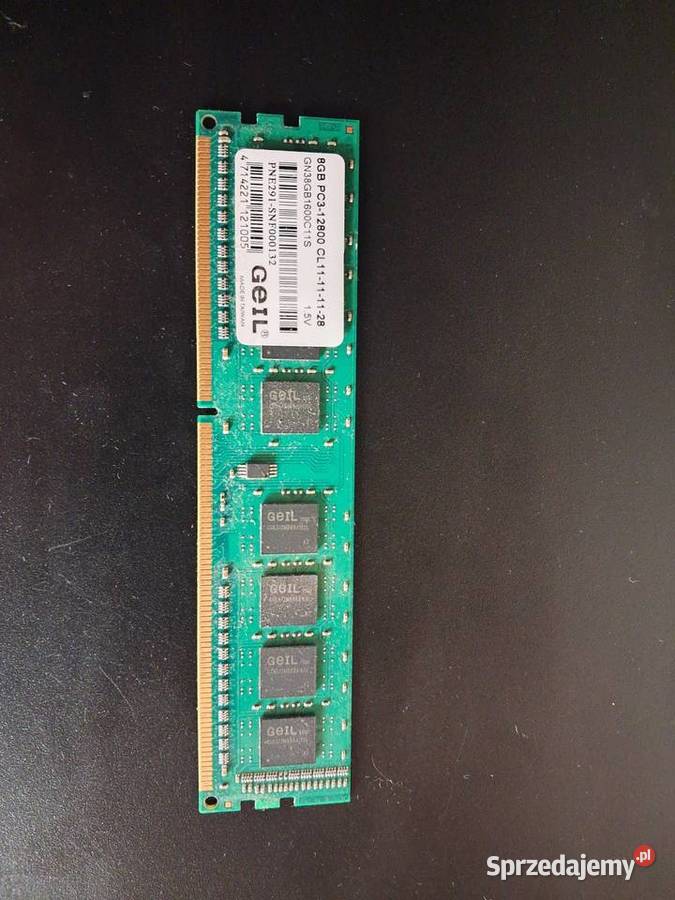 Pamięć RAM Ddr3 8gb Pojemność 8GB Pamięci Tczew