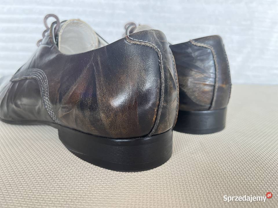 Handmade Italia Saccio ręcznie szyte półbuty skóra