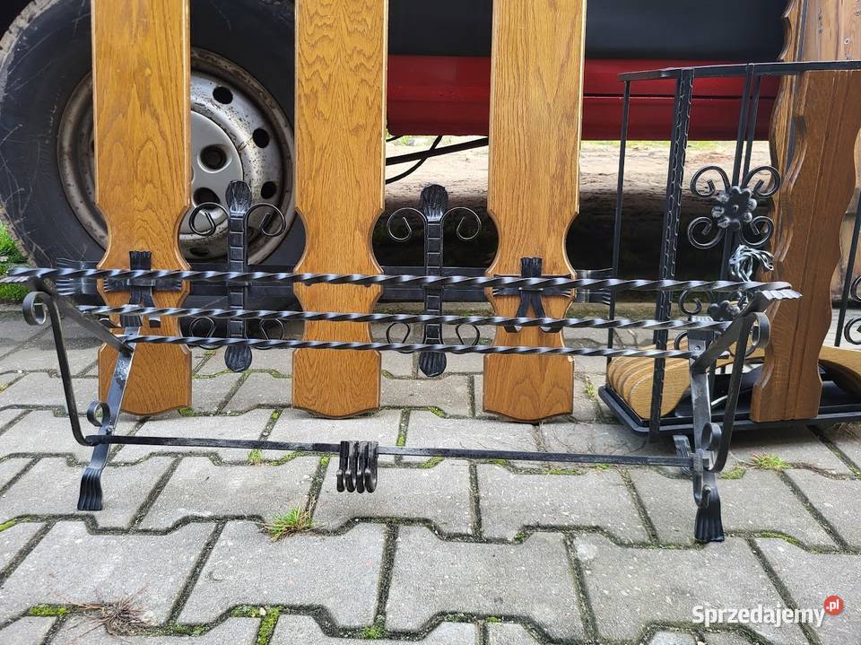 ładna stara garderoba dębowa z wieszakami antyk Sypniewo