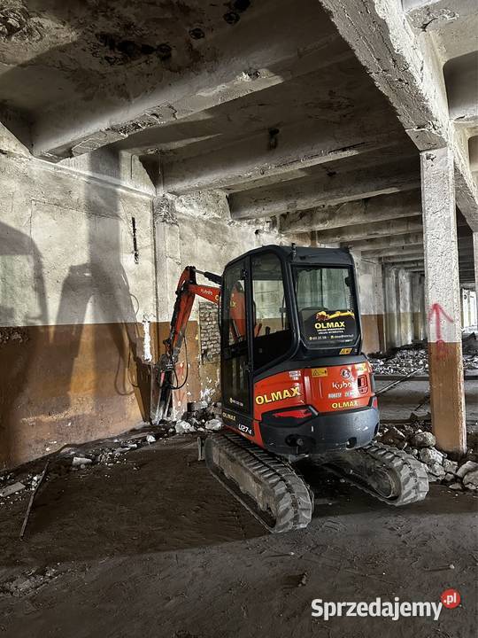 Minikoparki roboty ziemne wyburzenia i rozbiórki śląskie Częstochowa