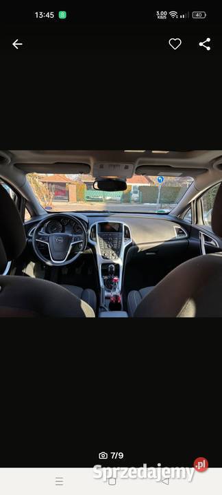 OPEL ASTRA J 14 benzyna 2012 ASR (kontrola trakcji) Gorzów Wielkopolski