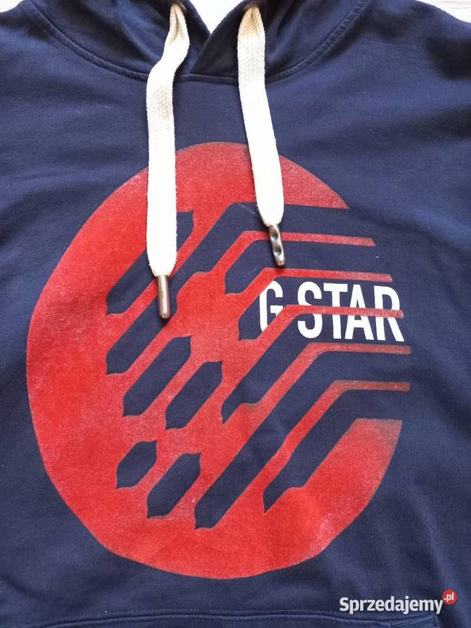 GStar Raw Bluza XXL Granatowa Streetwear Casual czarny podlaskie