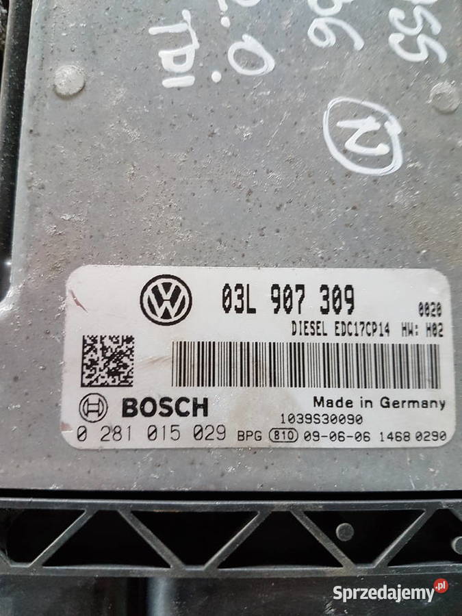 VW PASSAT B6 20 TDI KOMPUTER STEROWNIK SILNIKA Turek
