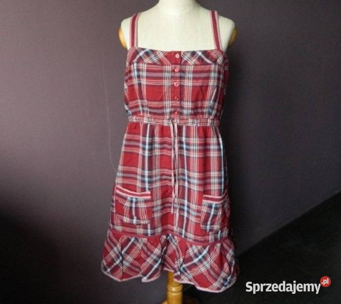Sukienka w kratkę na ramiączkach M L XL 38 40 42 Warszawa