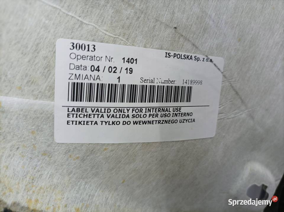 PODSUFITKA SUFIT CZARNA POD SZYBERDACH KOMBI 3V Podsufitki