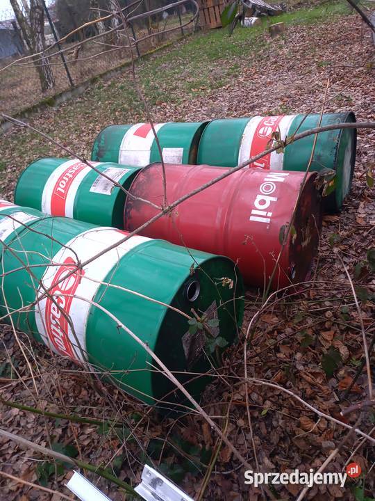 Beczka 200L oleju silnikowym Pozostałe Gorzyce