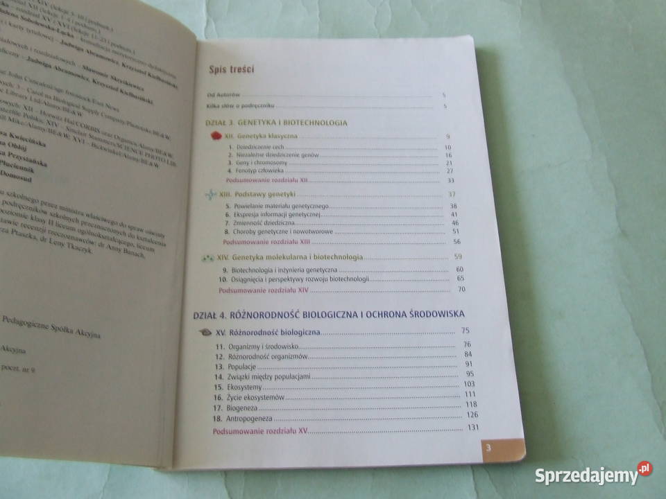 Biologia i ekologia Biologia Vademecum biologia Oborniki Śląskie sprzedam