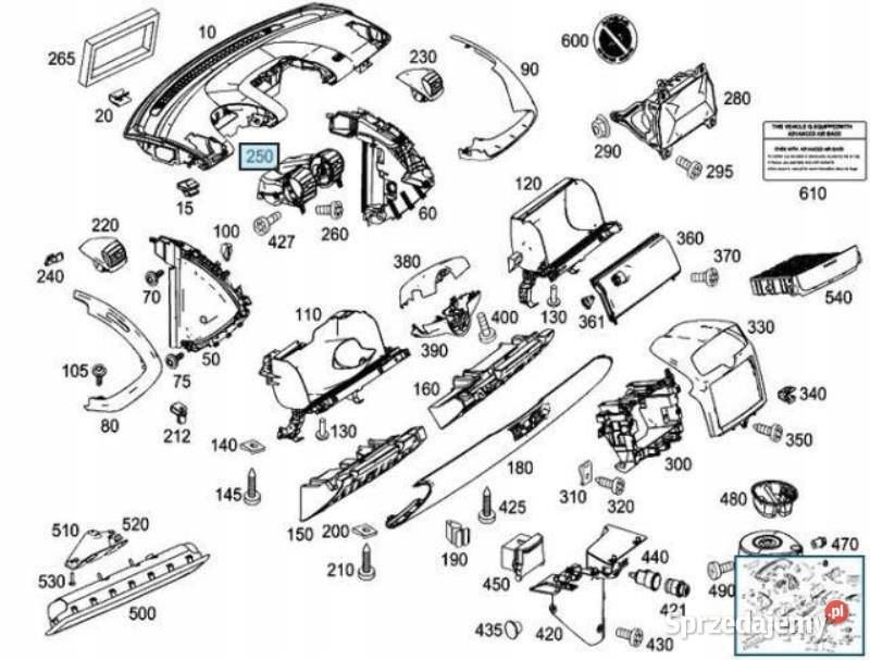 KRATKA NAWIEWU ŚRODKOWA SMART FORTWO 451