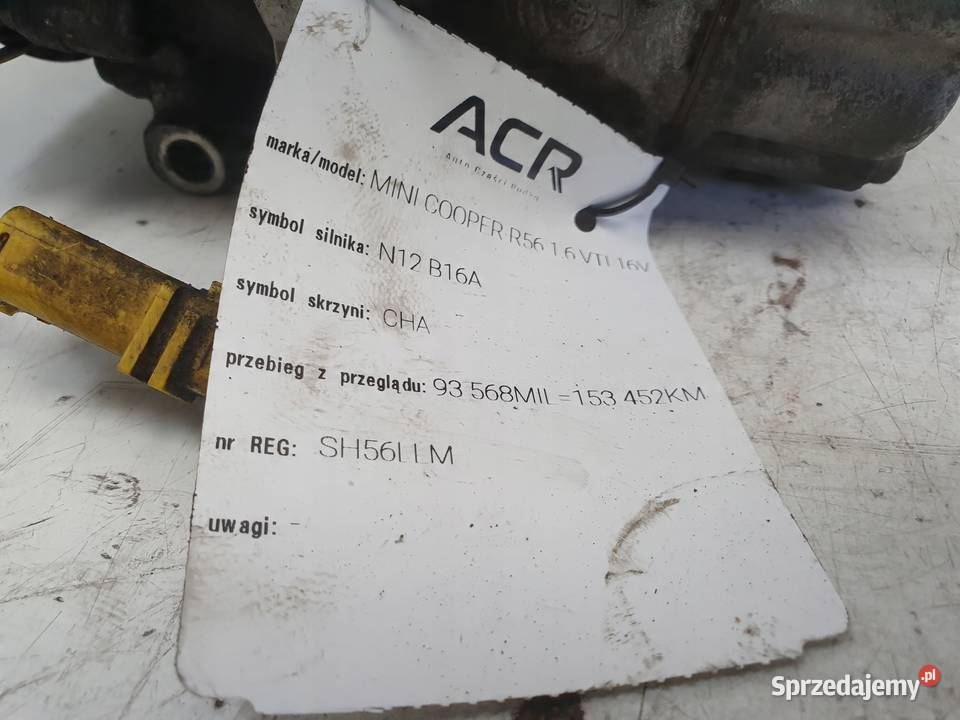 Mini Cooper R56 16 16V VTi SPRĘŻARKA osobowe Janów
