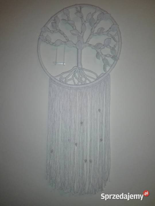 Drzewko szczęścia ozdoba na ścianę makrama Dekoracje i ozdoby Pęczniew