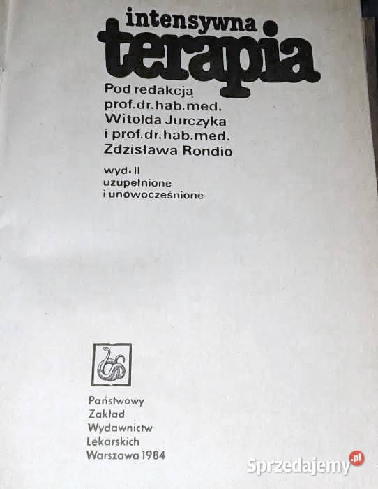 Intensywna terapia W Jurczyk Z Rondio