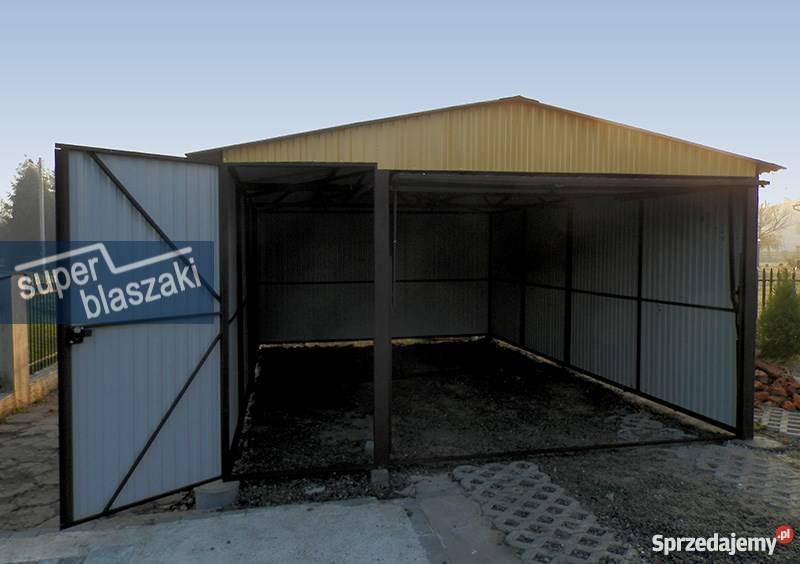 Garaż blaszany 4x6 8017 wzmocnione garaże Radom