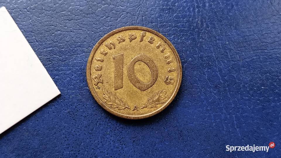 Stare monety 10 pfennig 1937 A Niemcy Lesko