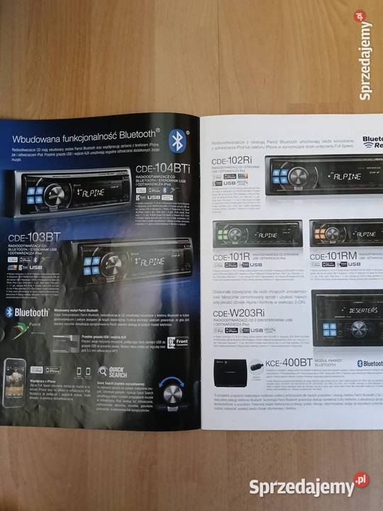 Katalogi folder radia samochodowe elektronika śląskie Bieruń
