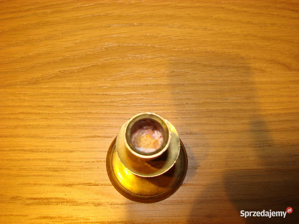 mały mosiężny świecznik Pruszcz Gdański